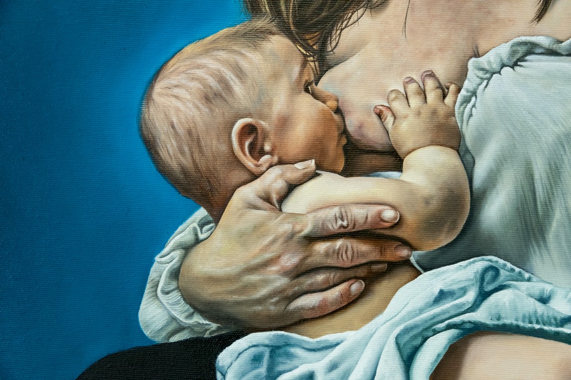 Woman with child
